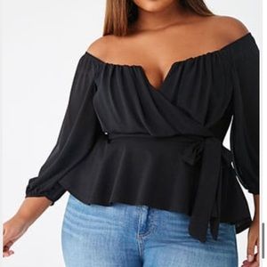 NWT Forever21 Plus Off Shoulder Top
